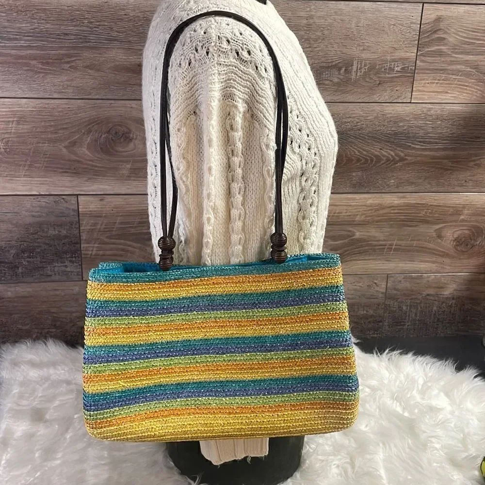 NWOT Wheat Straw Ladies Purse, Yellow